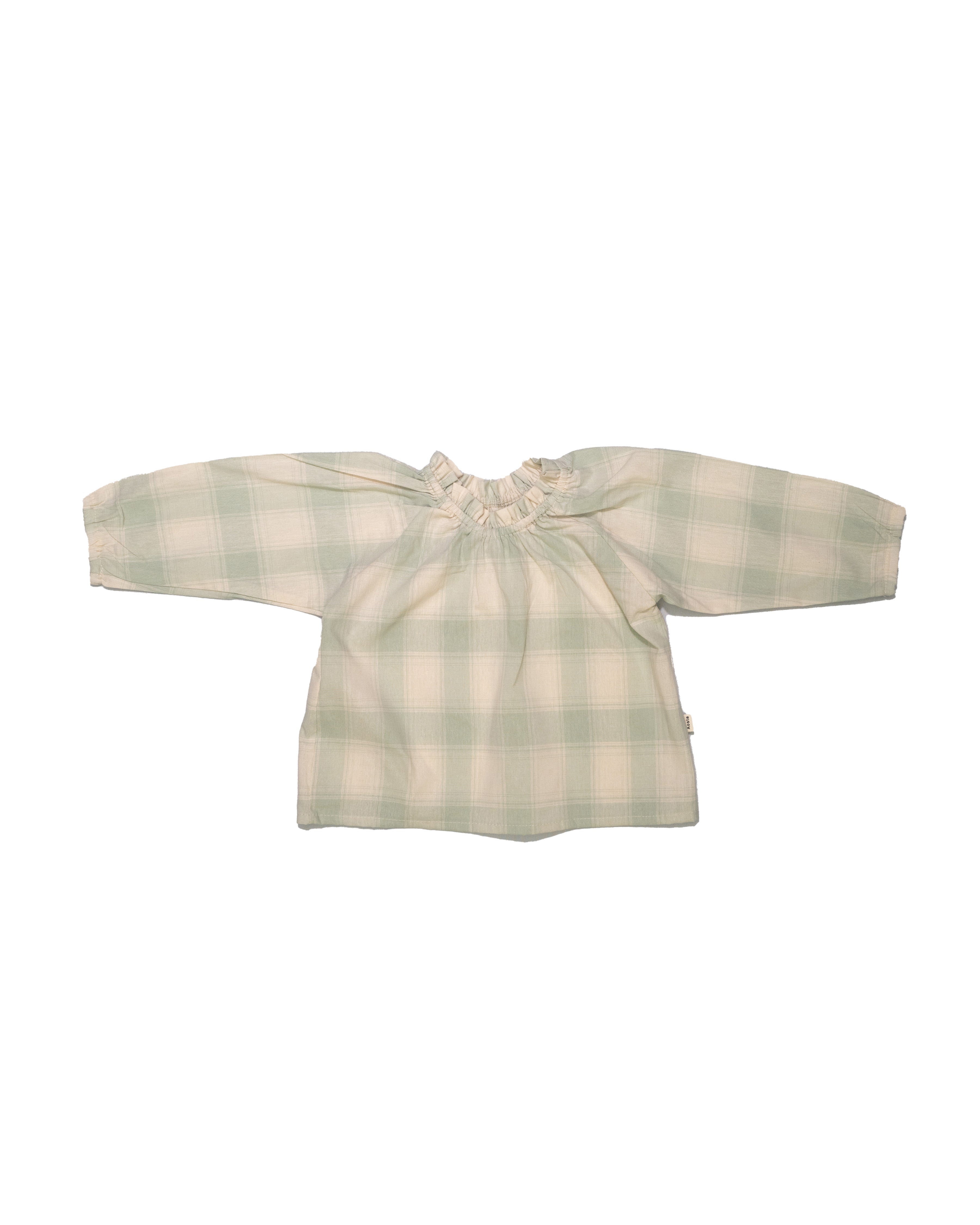 Check Blouse in Mint
