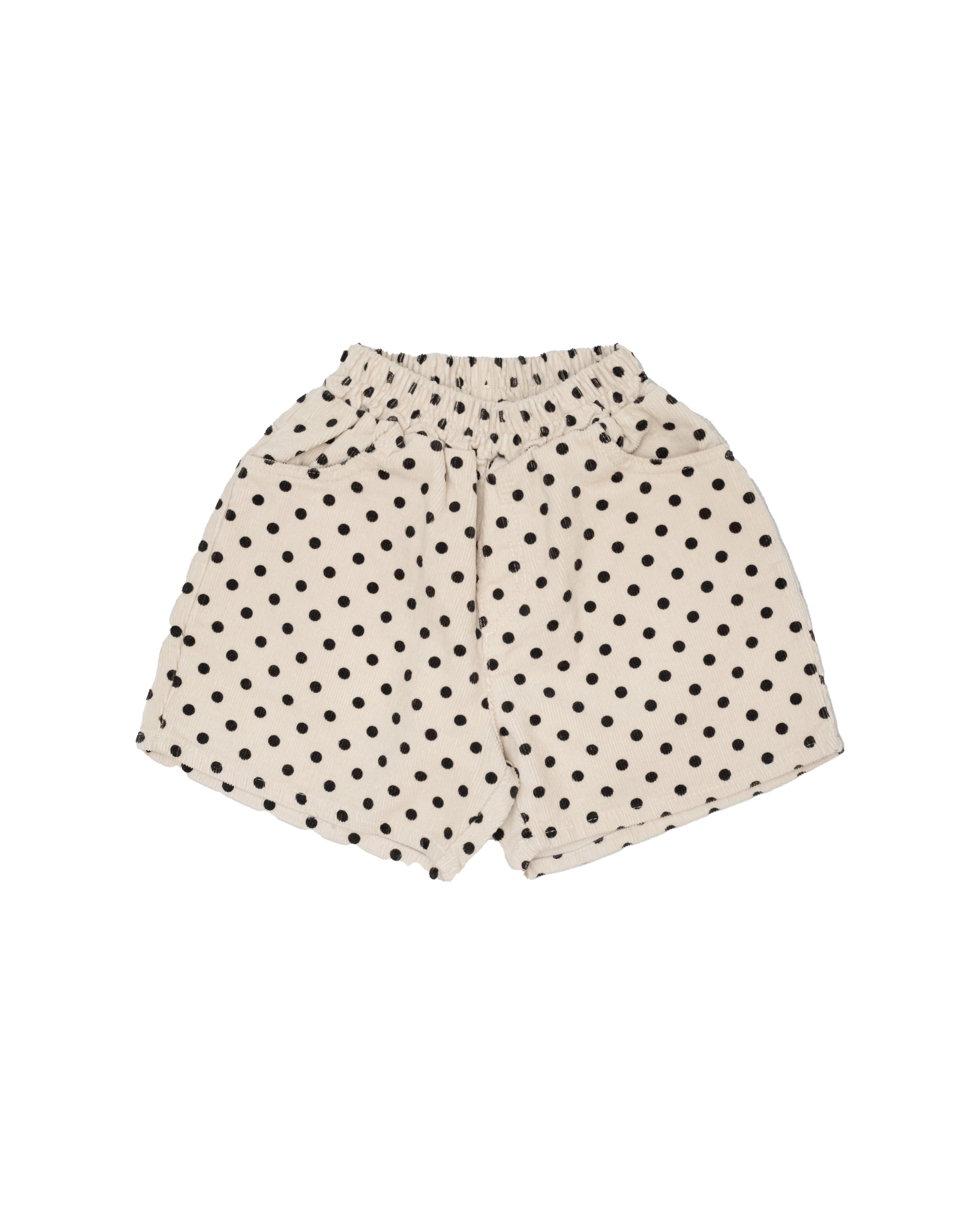 Dot Shorts in Cream