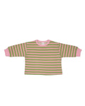 Pastel Striped Tee in Pink