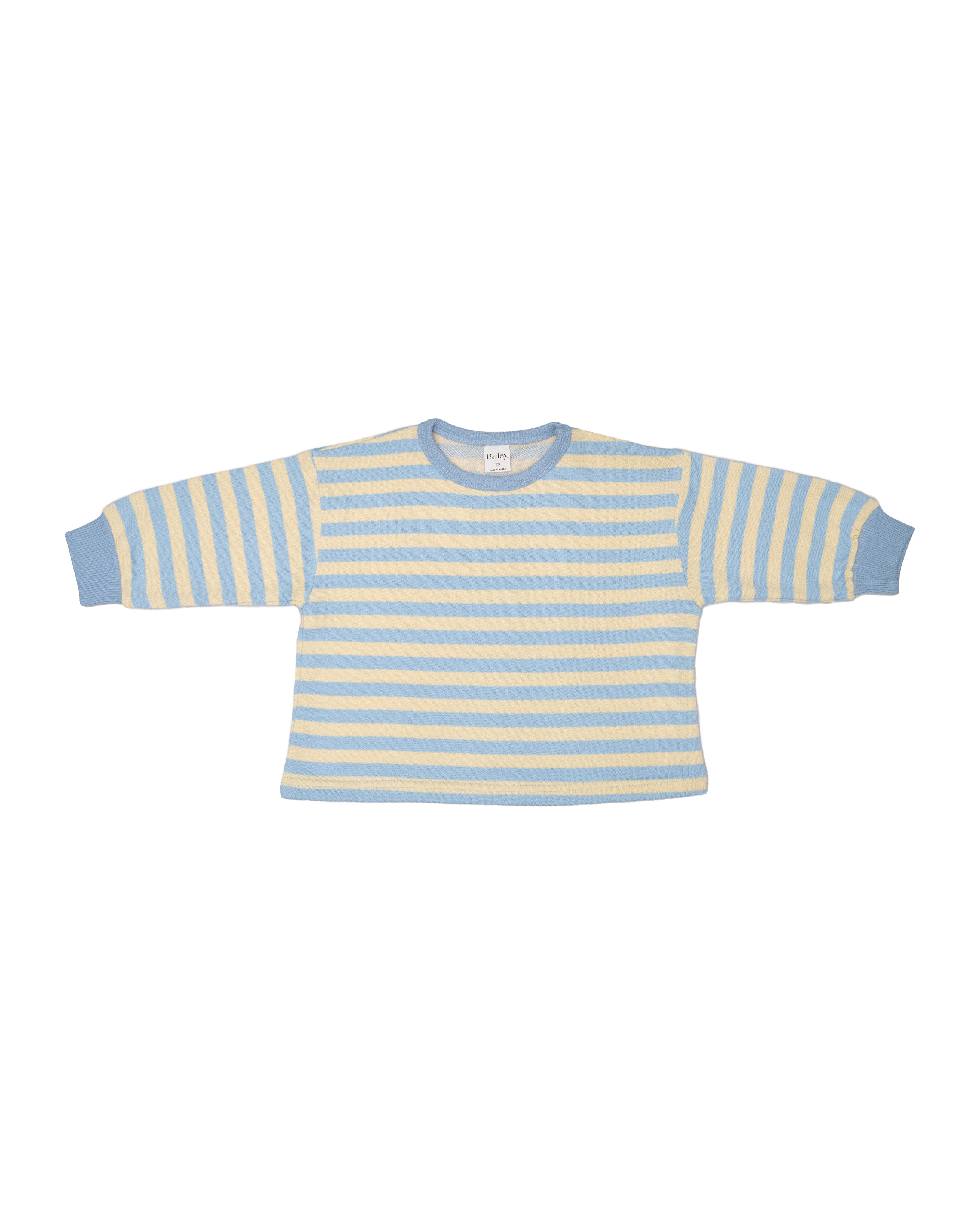 Pastel Striped Tee in Blue