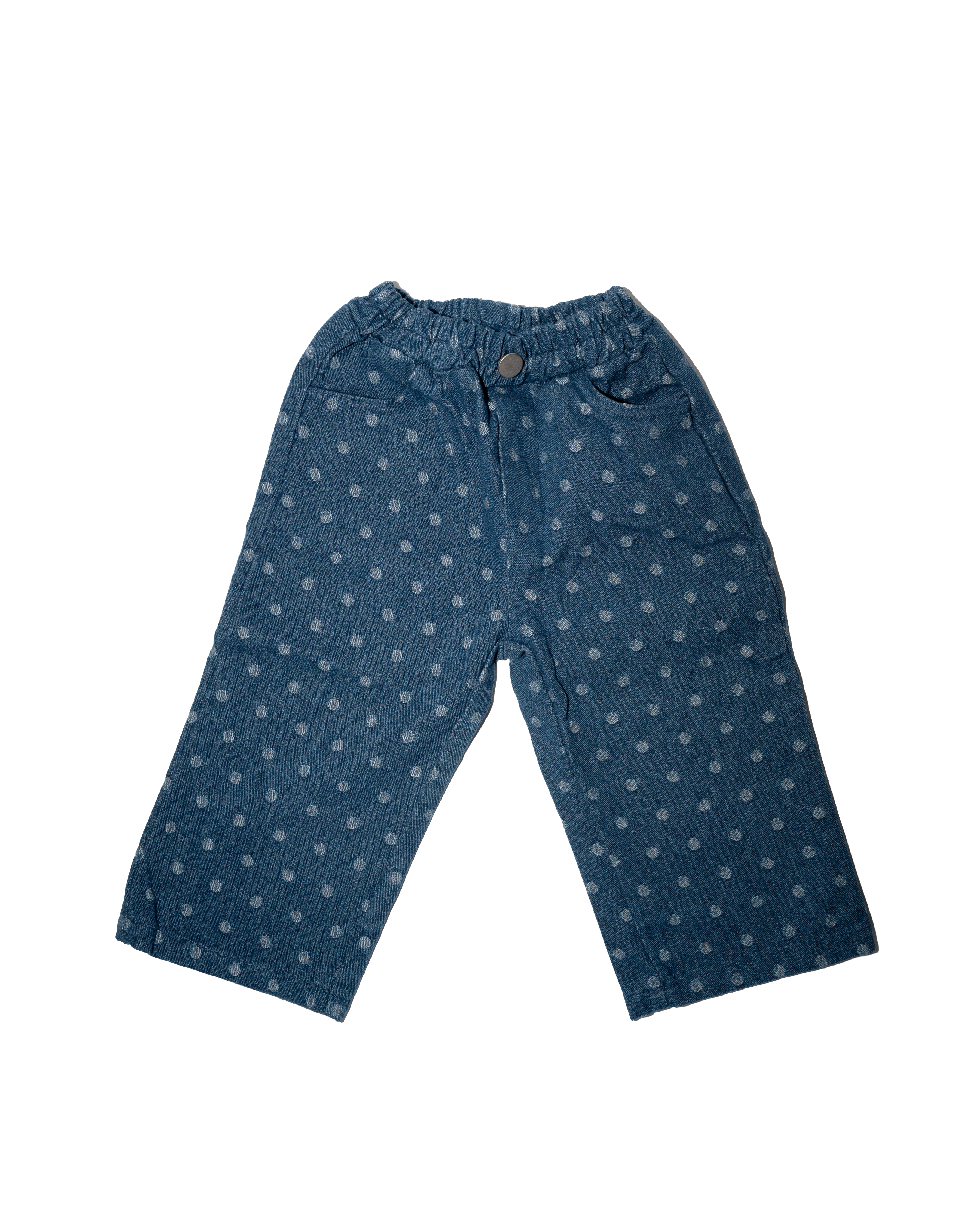 Dot Pants in Dark Denim