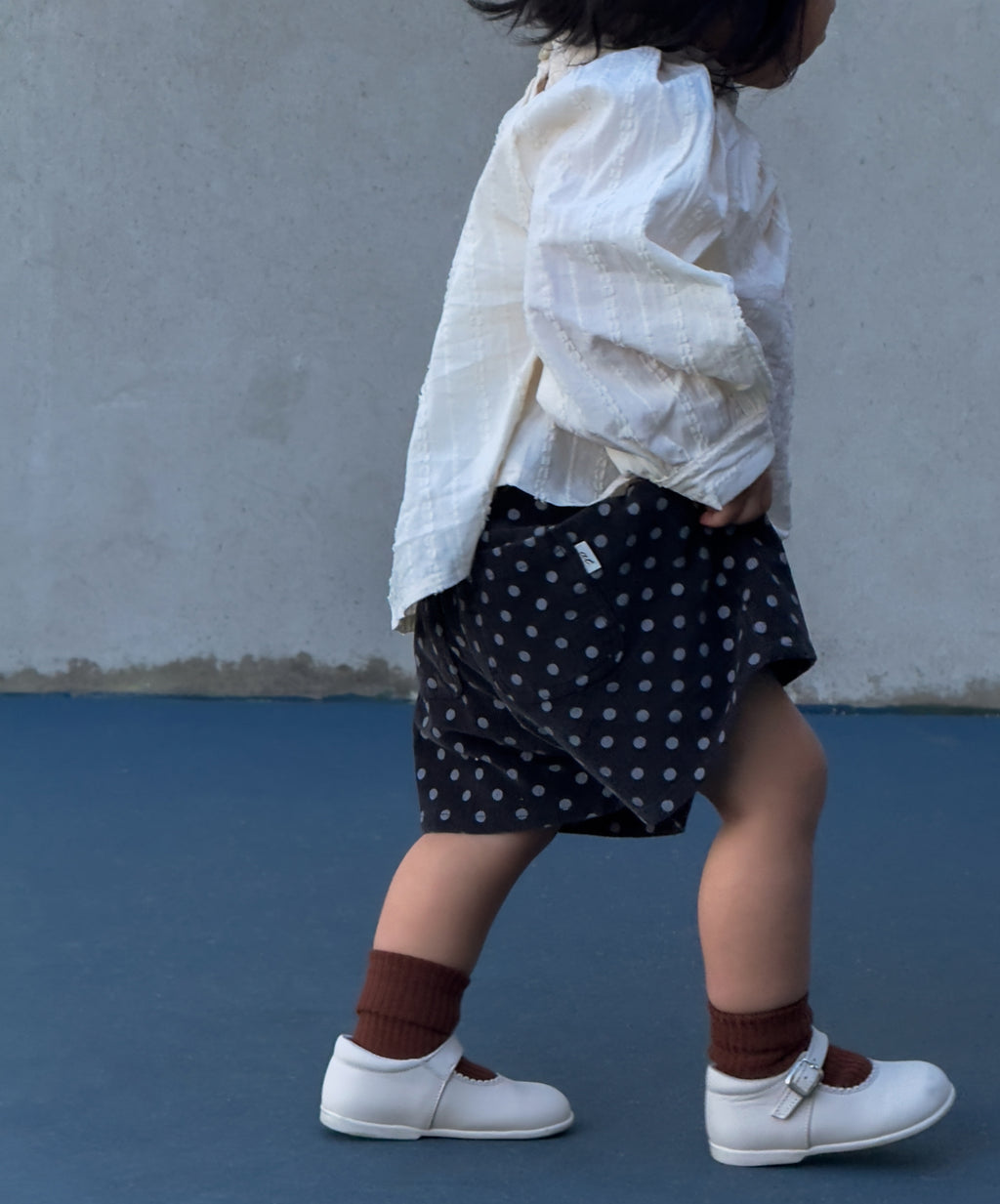 Dot Shorts in Charcoal