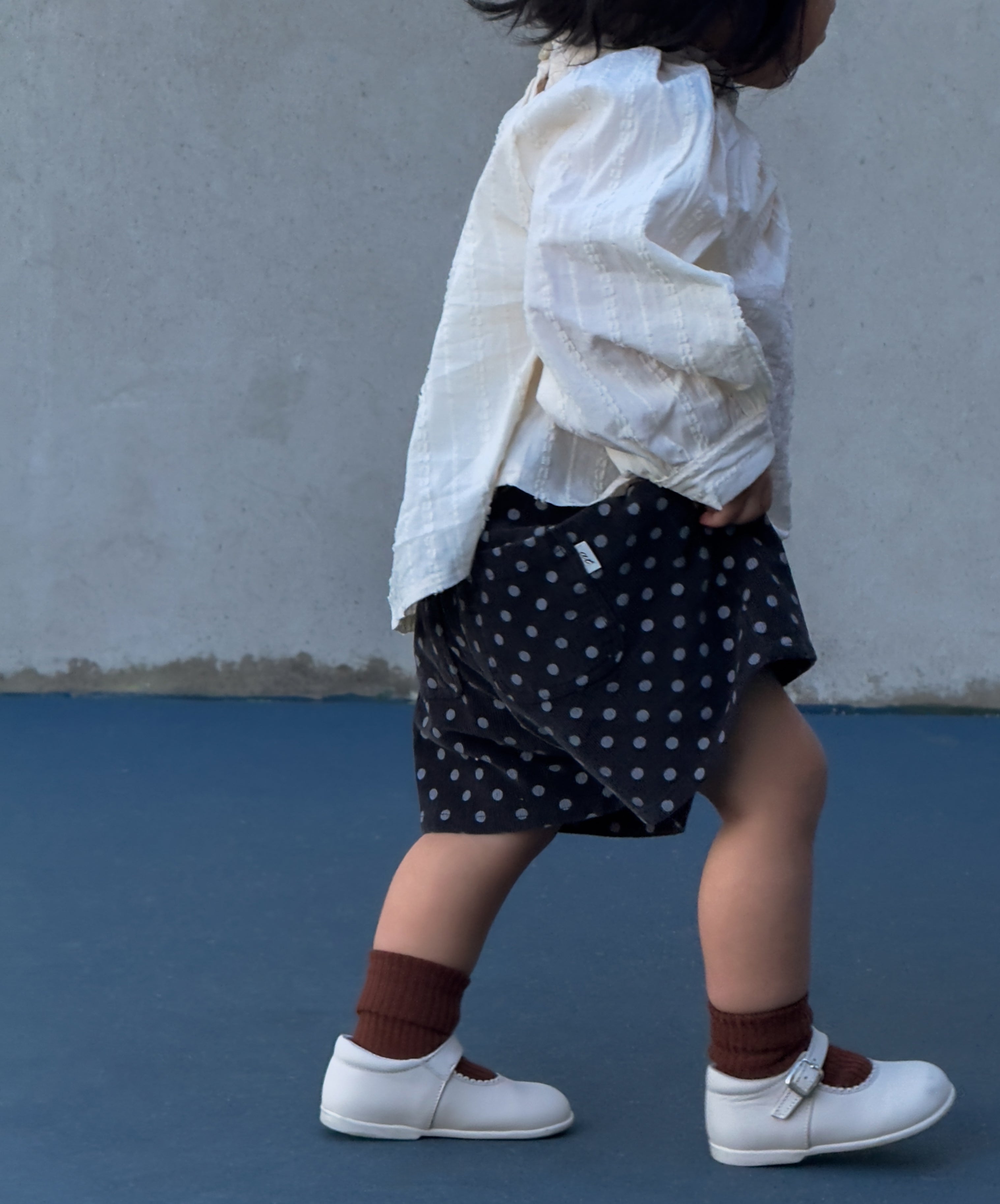Dot Shorts in Charcoal
