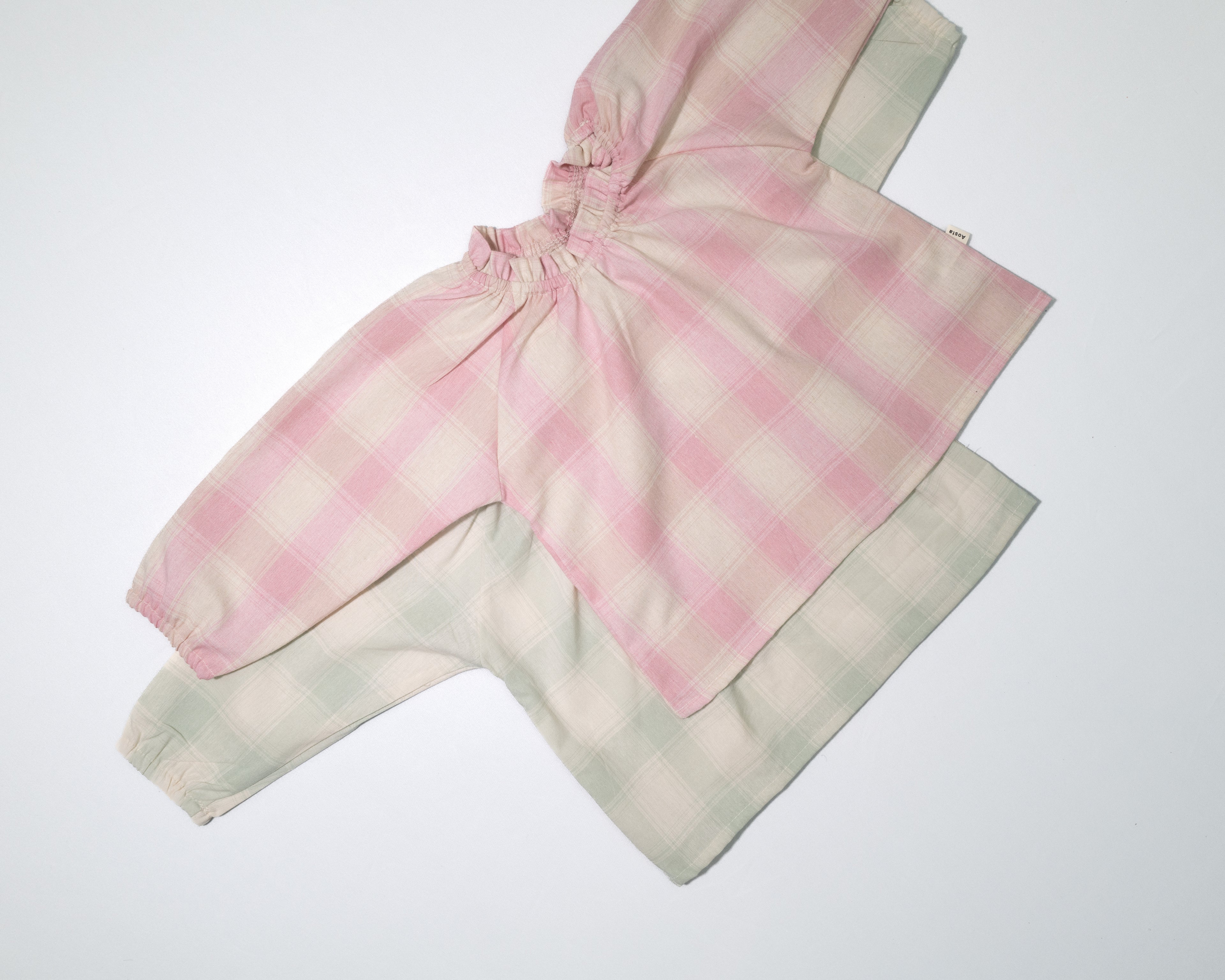 Check Blouse in Pink