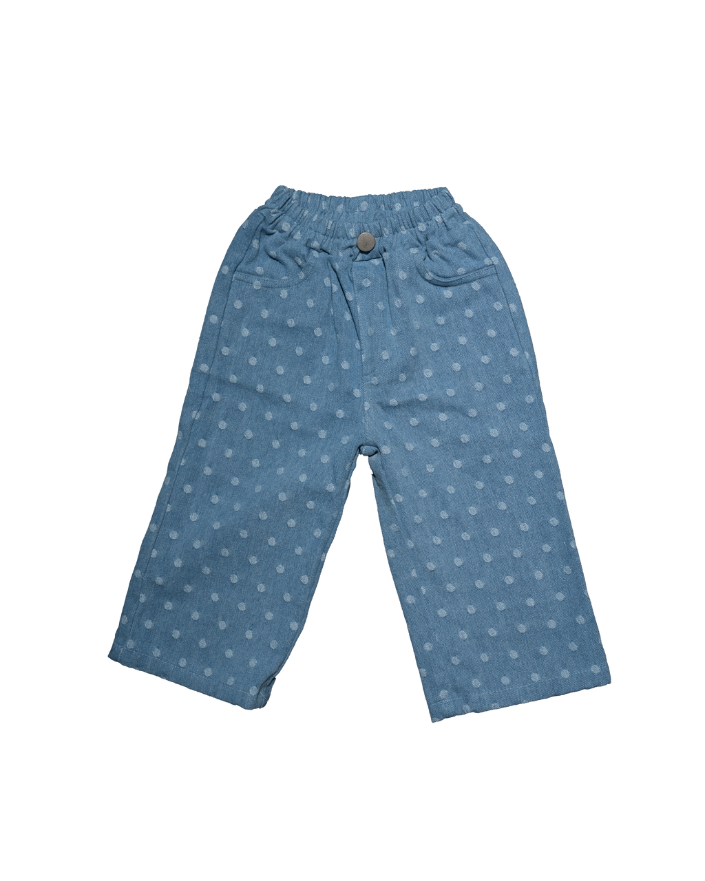 Dot Pants in Light Denim