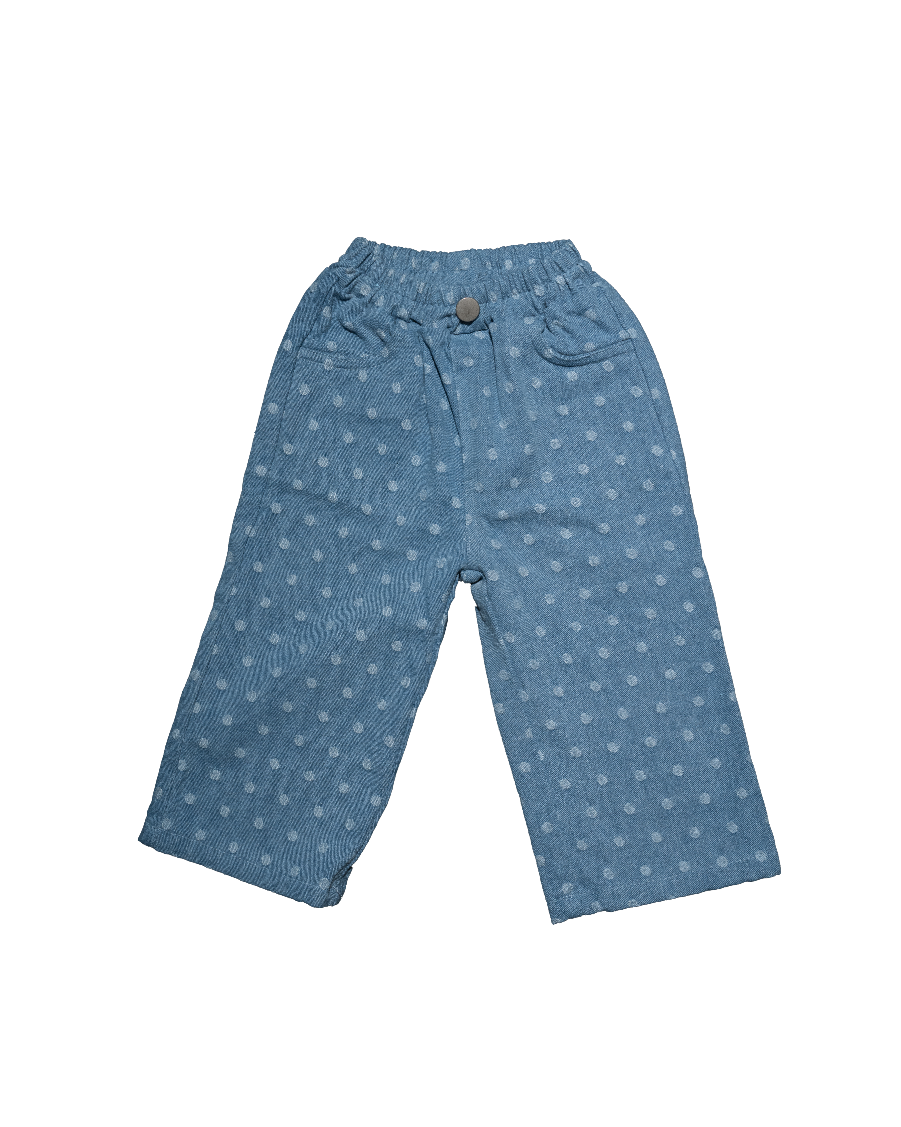 Dot Pants in Light Denim