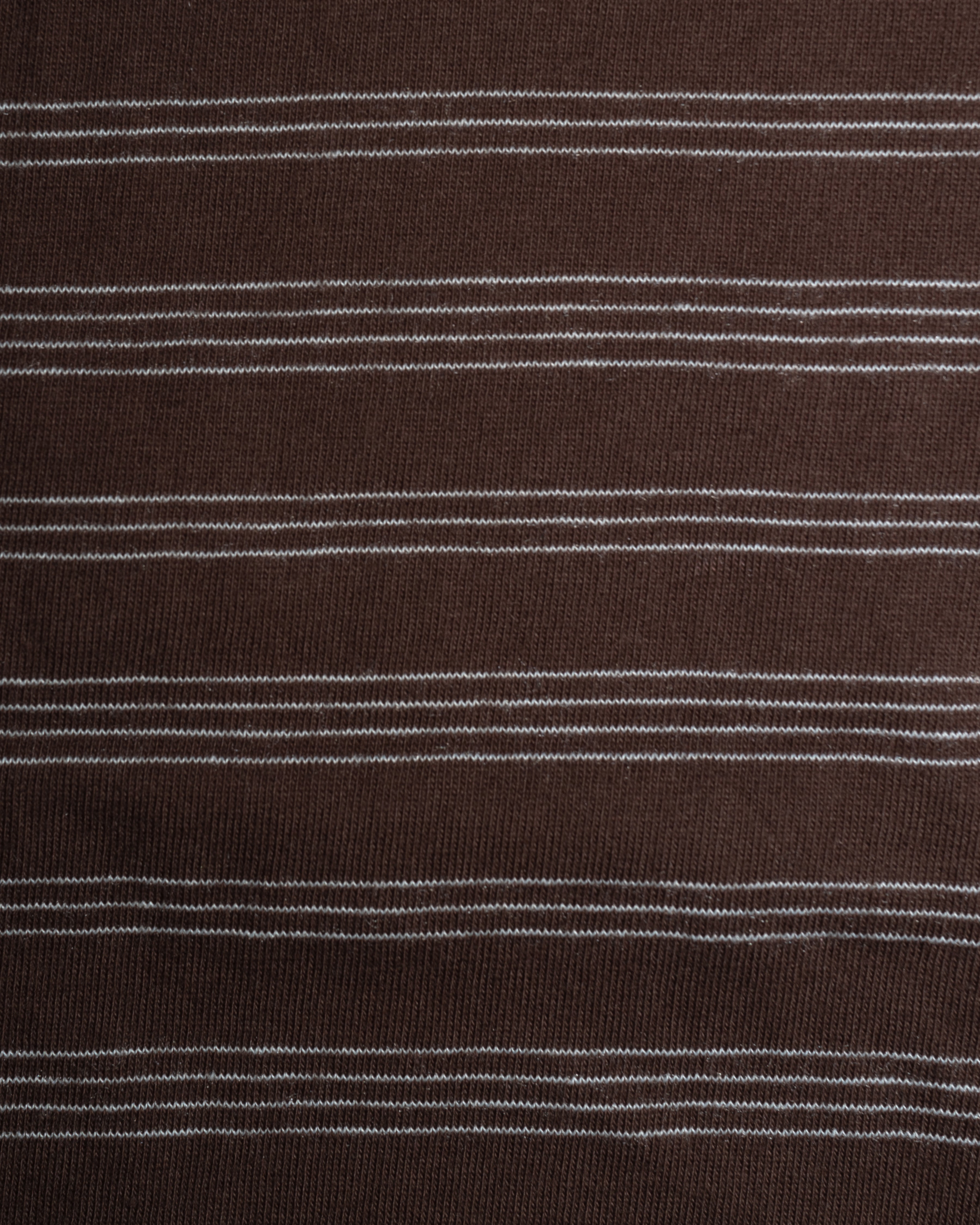 Oversized Striped Tee in Brown