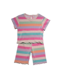Pleated Rainbow Stripe Set