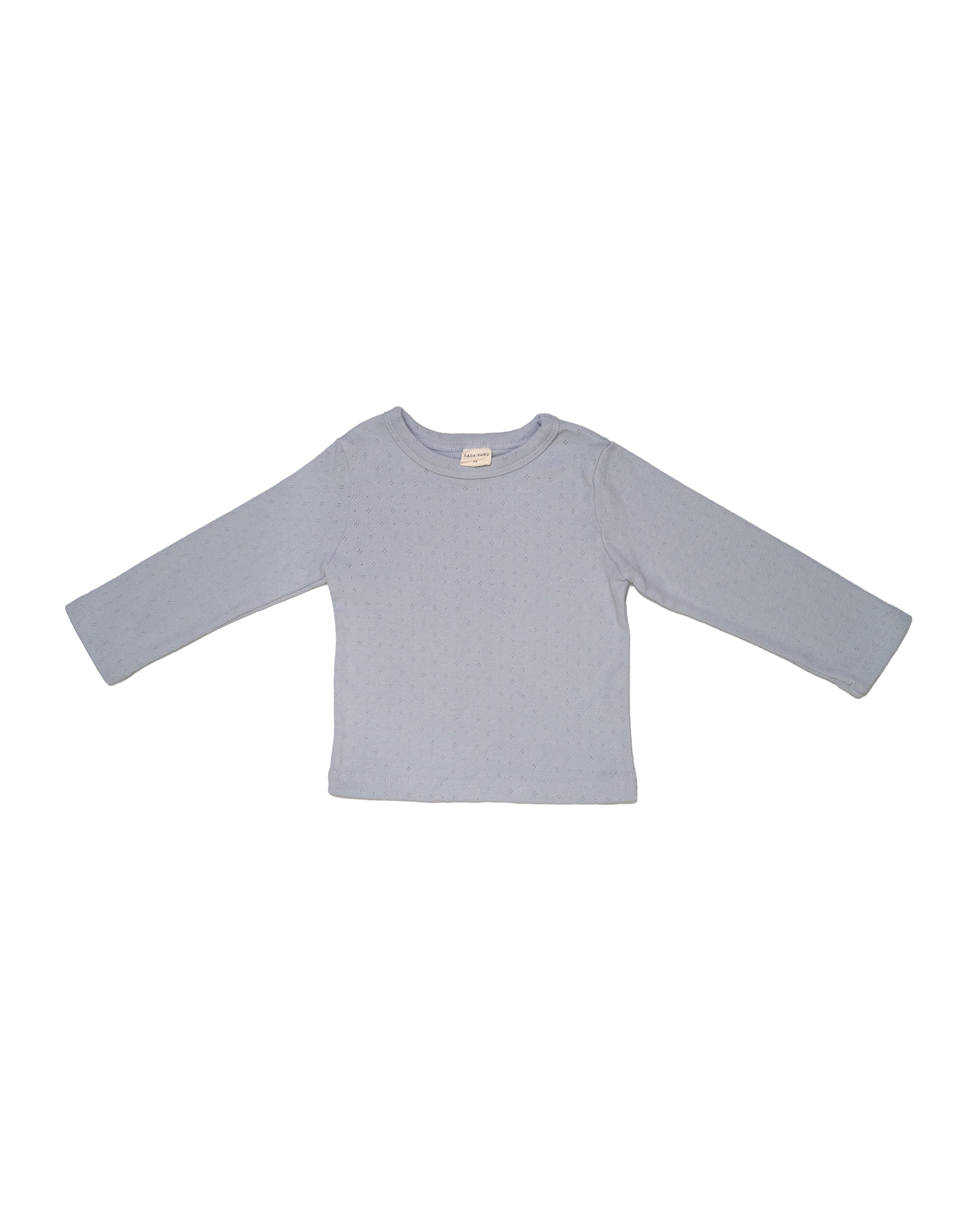 Eyelet Long Sleeve in Sky