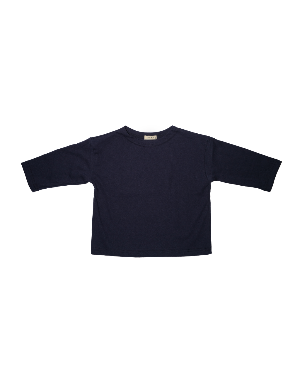 Oversized Cotton Tee in Navy