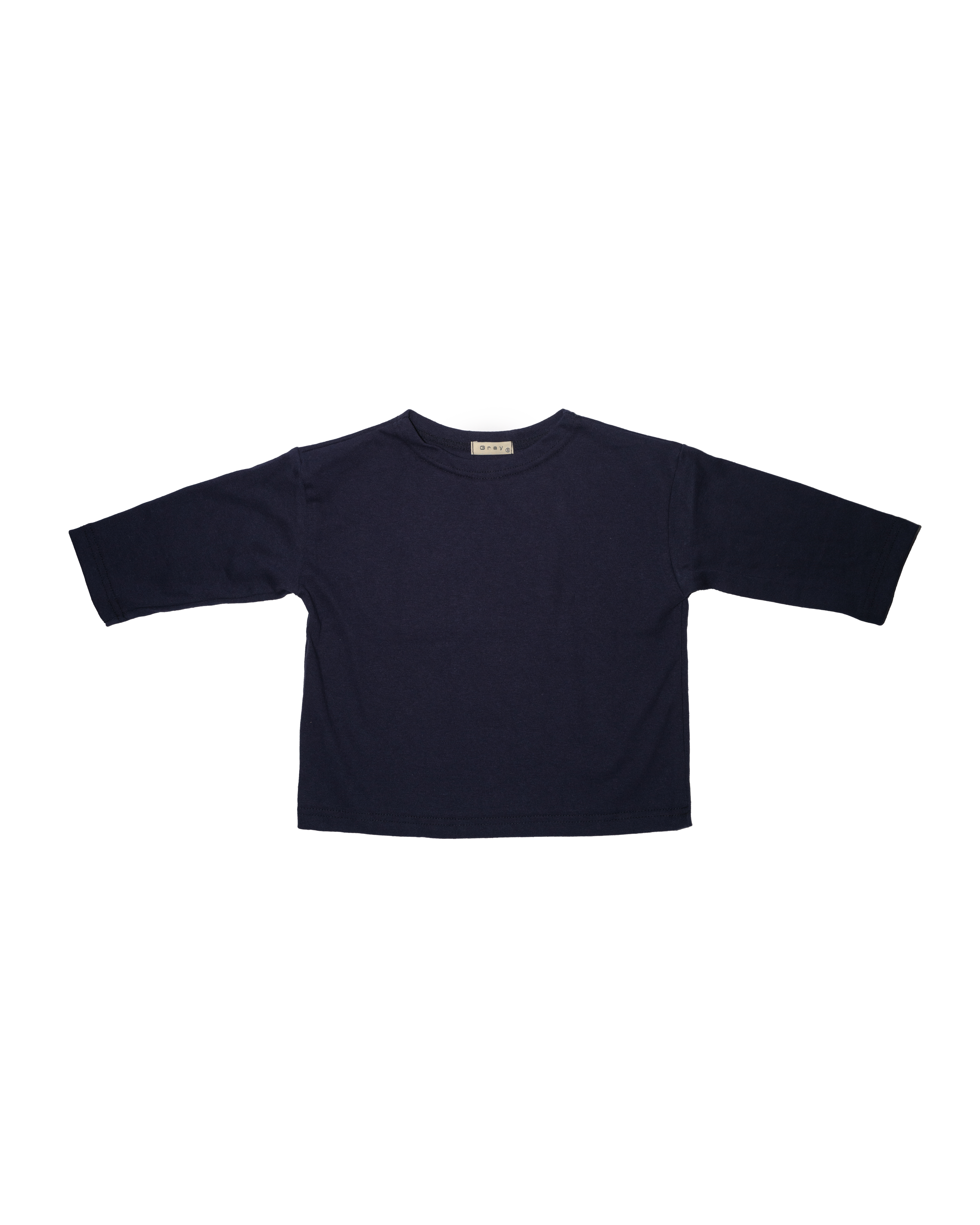 Oversized Cotton Tee in Navy