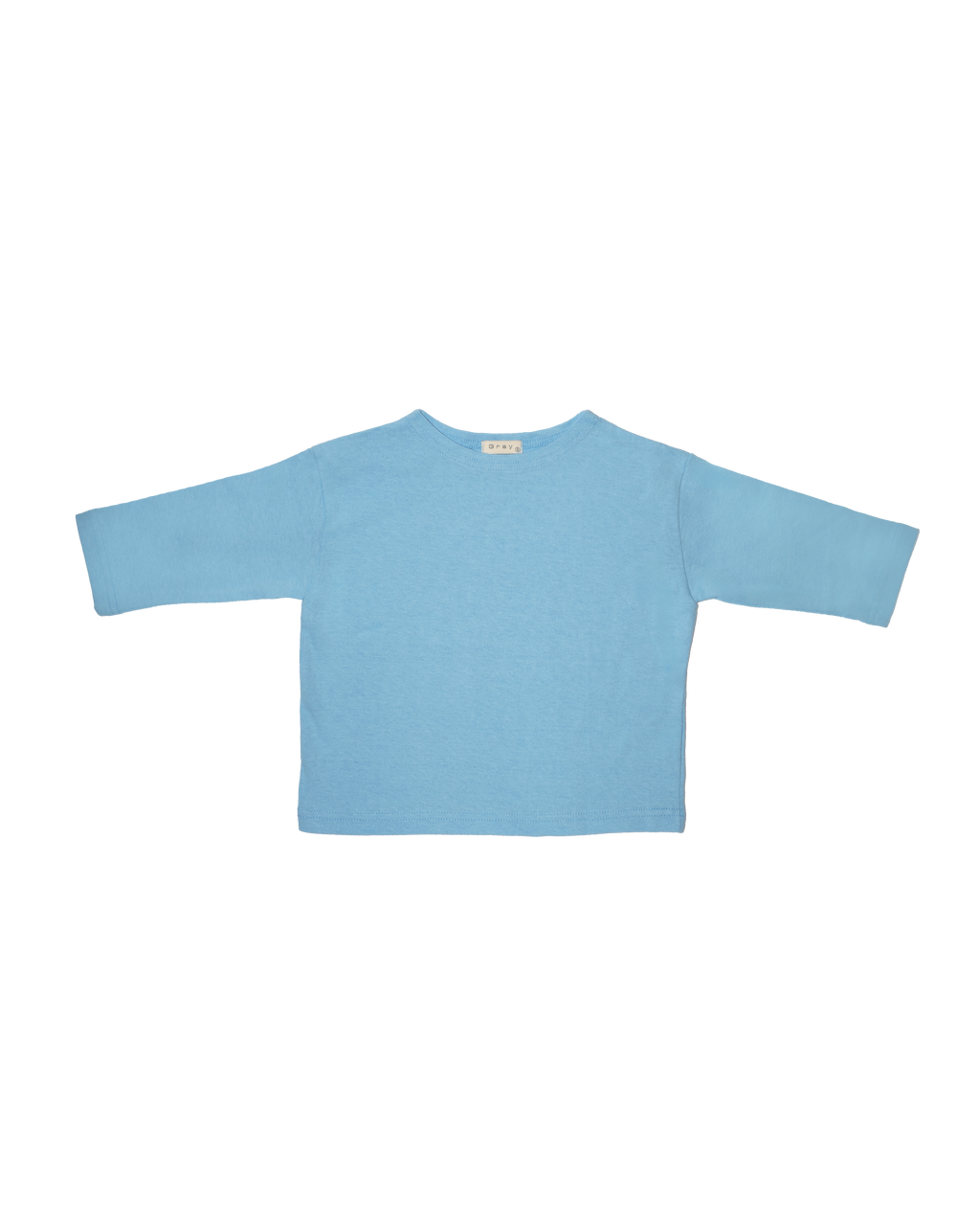 Oversized Cotton Tee in Sky Blue