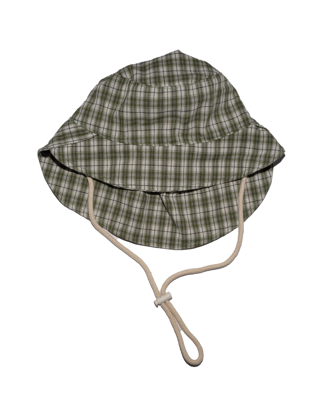 Plaid Bucket Hat in Green