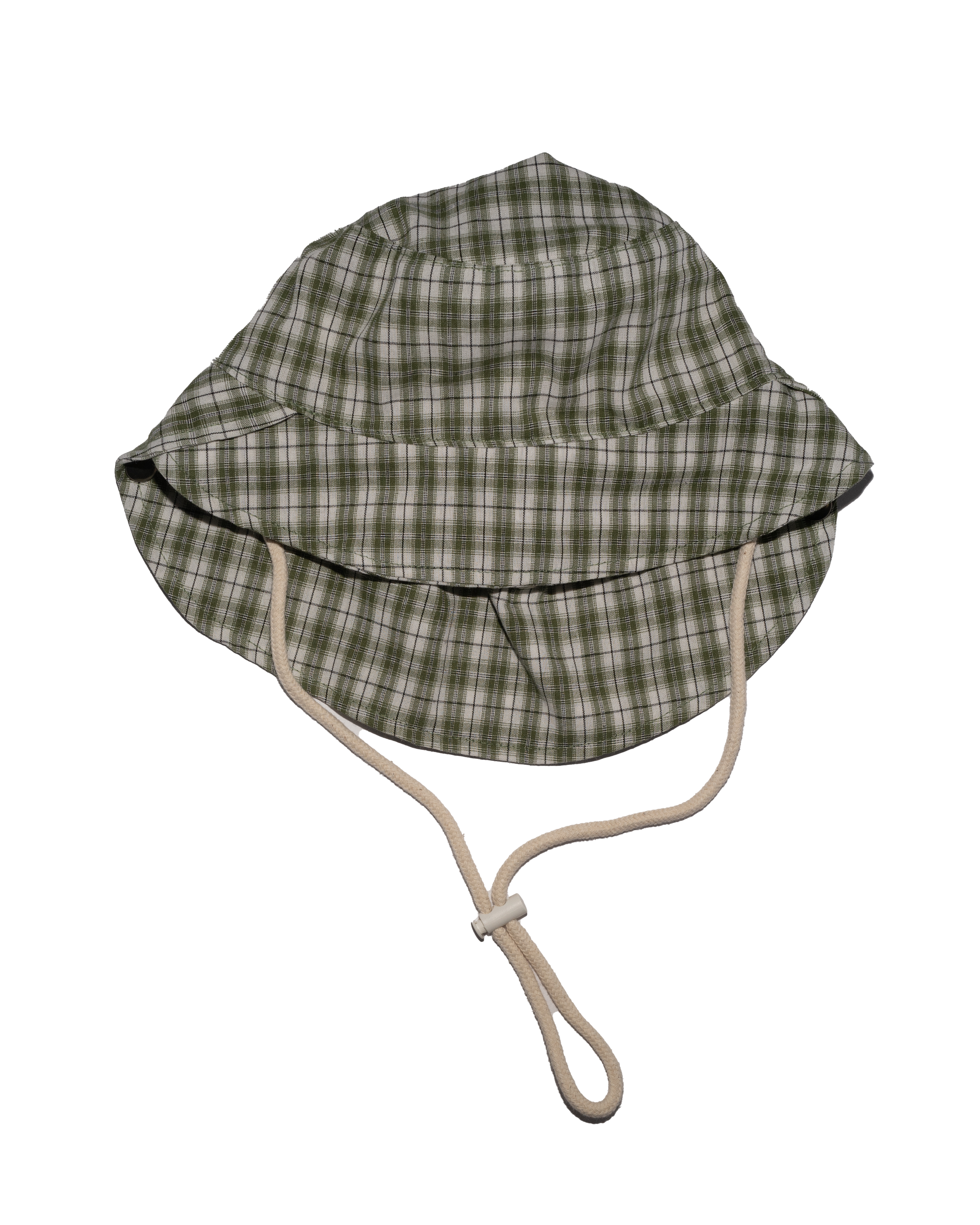 Plaid Bucket Hat in Green